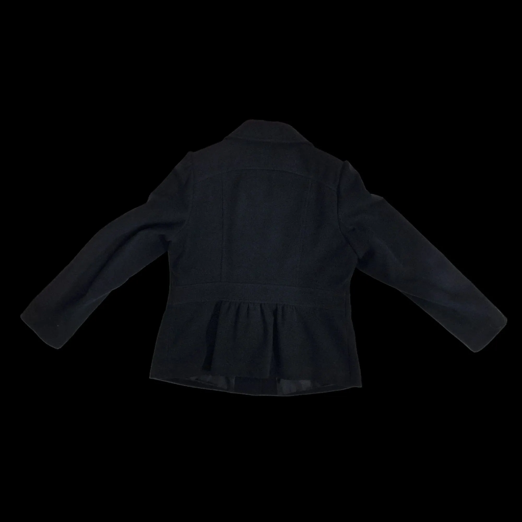 Marks & Spencer Womens Black Pea Coat UK 16