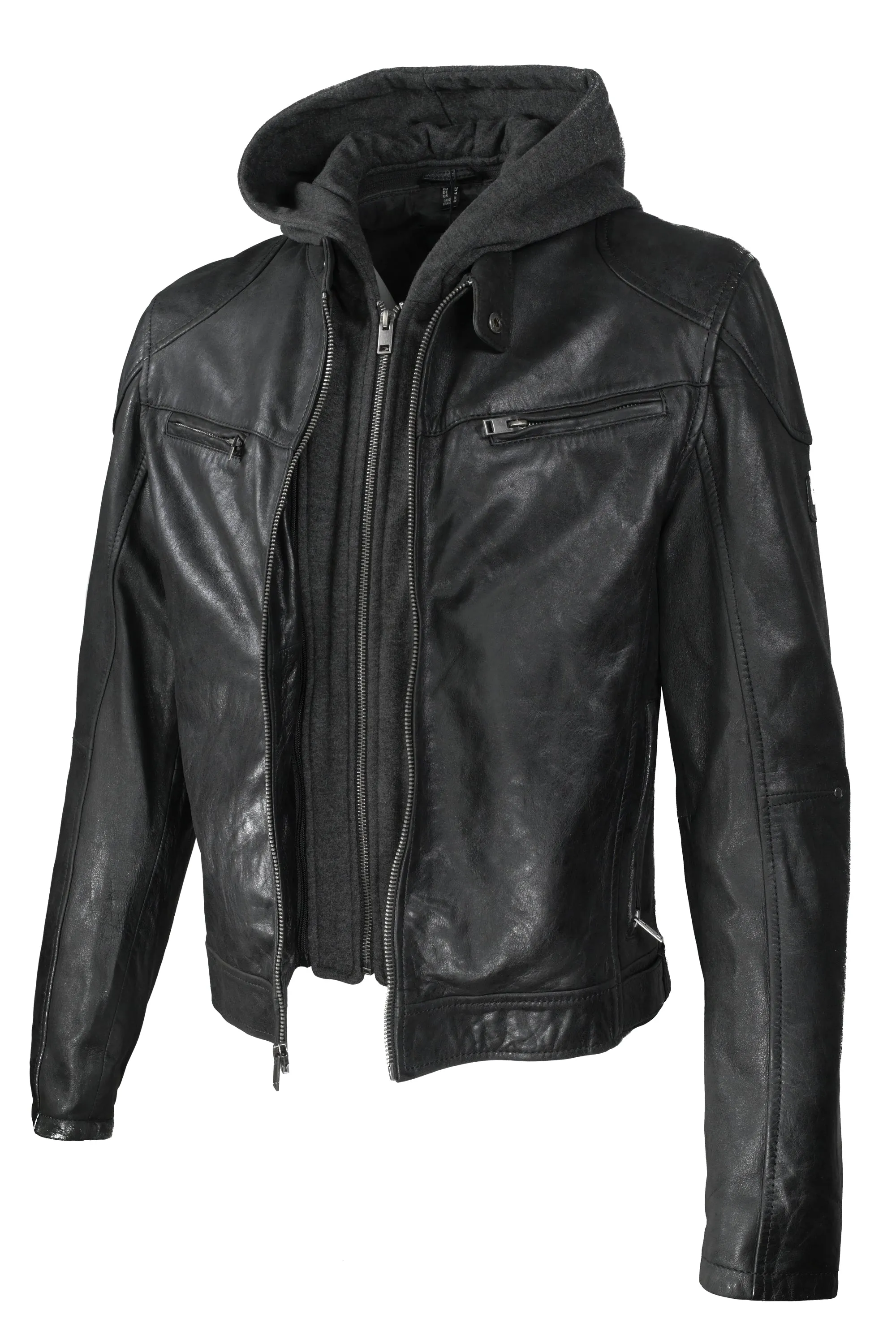 Mauritius Biko Leather Jacket - Black