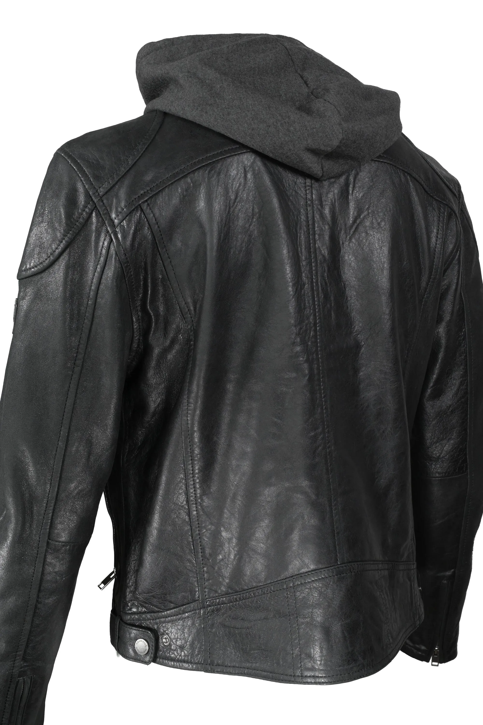 Mauritius Biko Leather Jacket - Black