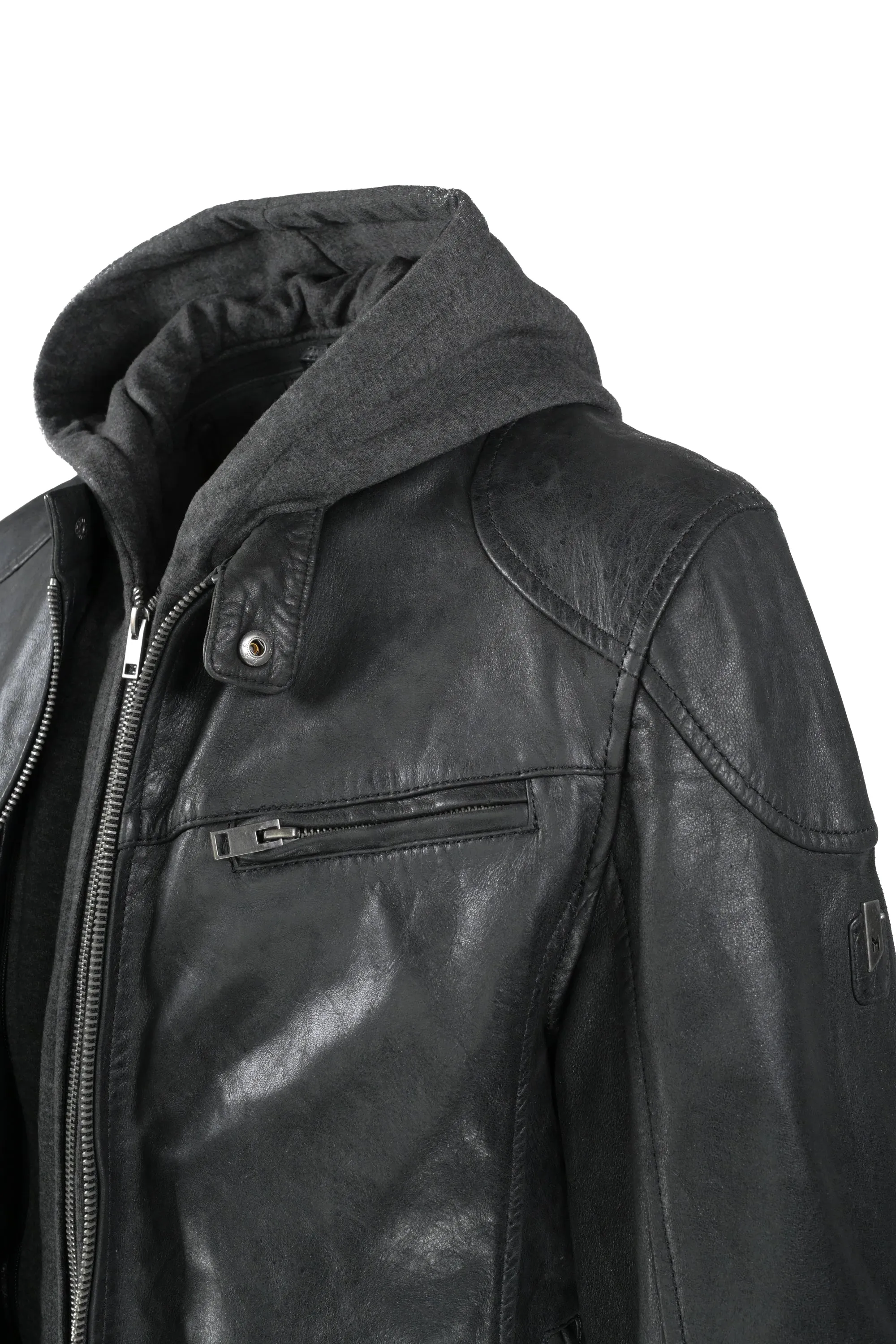 Mauritius Biko Leather Jacket - Black