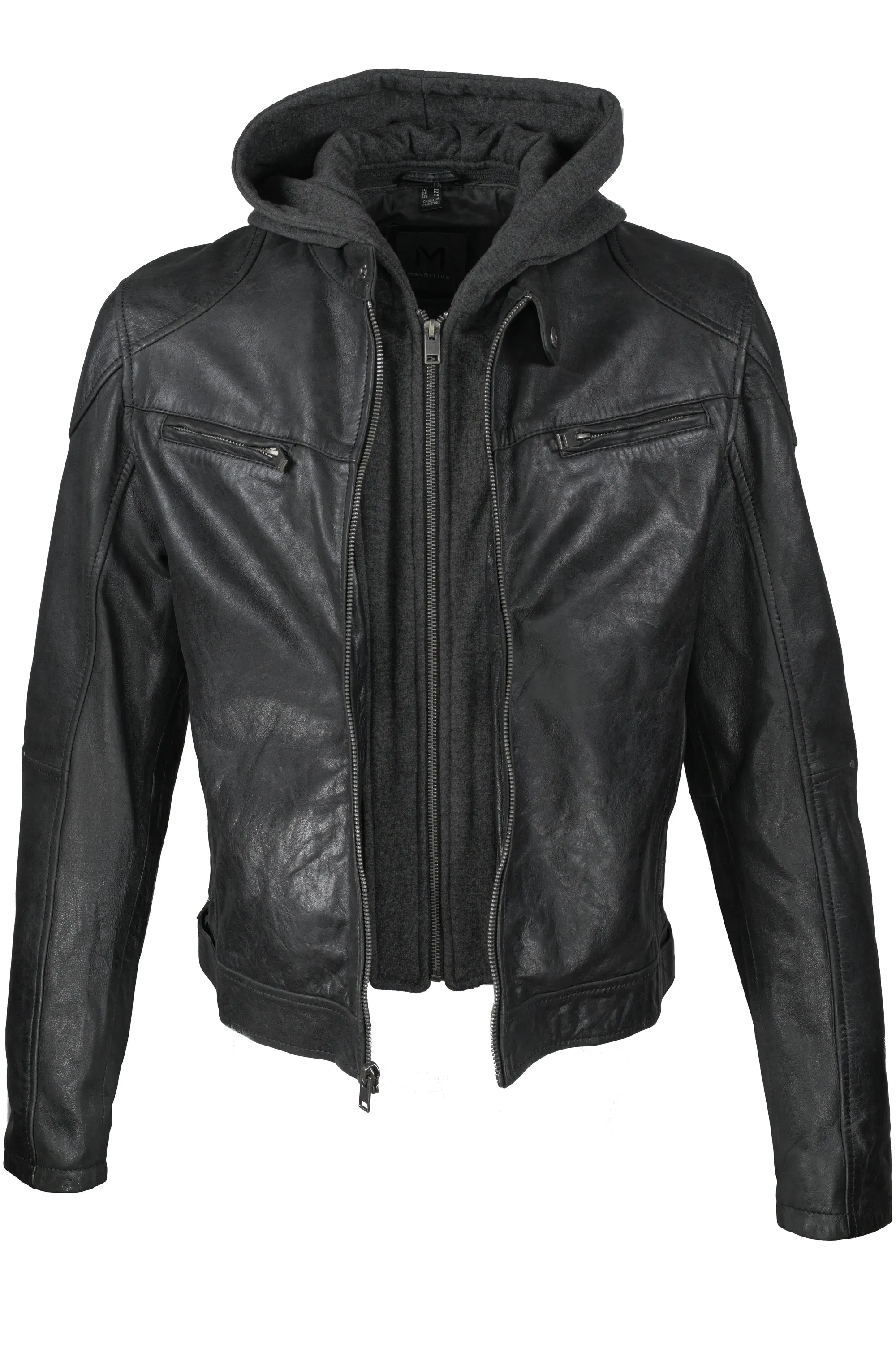 Mauritius Biko Leather Jacket - Black
