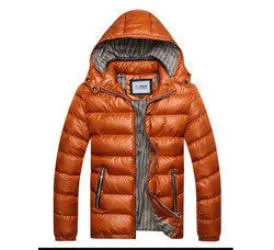 Men Fashion Casual Down Parka Hooded Man Coat Jacket Windproof High Plus Size MWM516