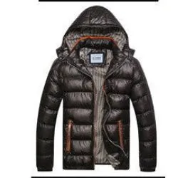 Men Fashion Casual Down Parka Hooded Man Coat Jacket Windproof High Plus Size MWM516