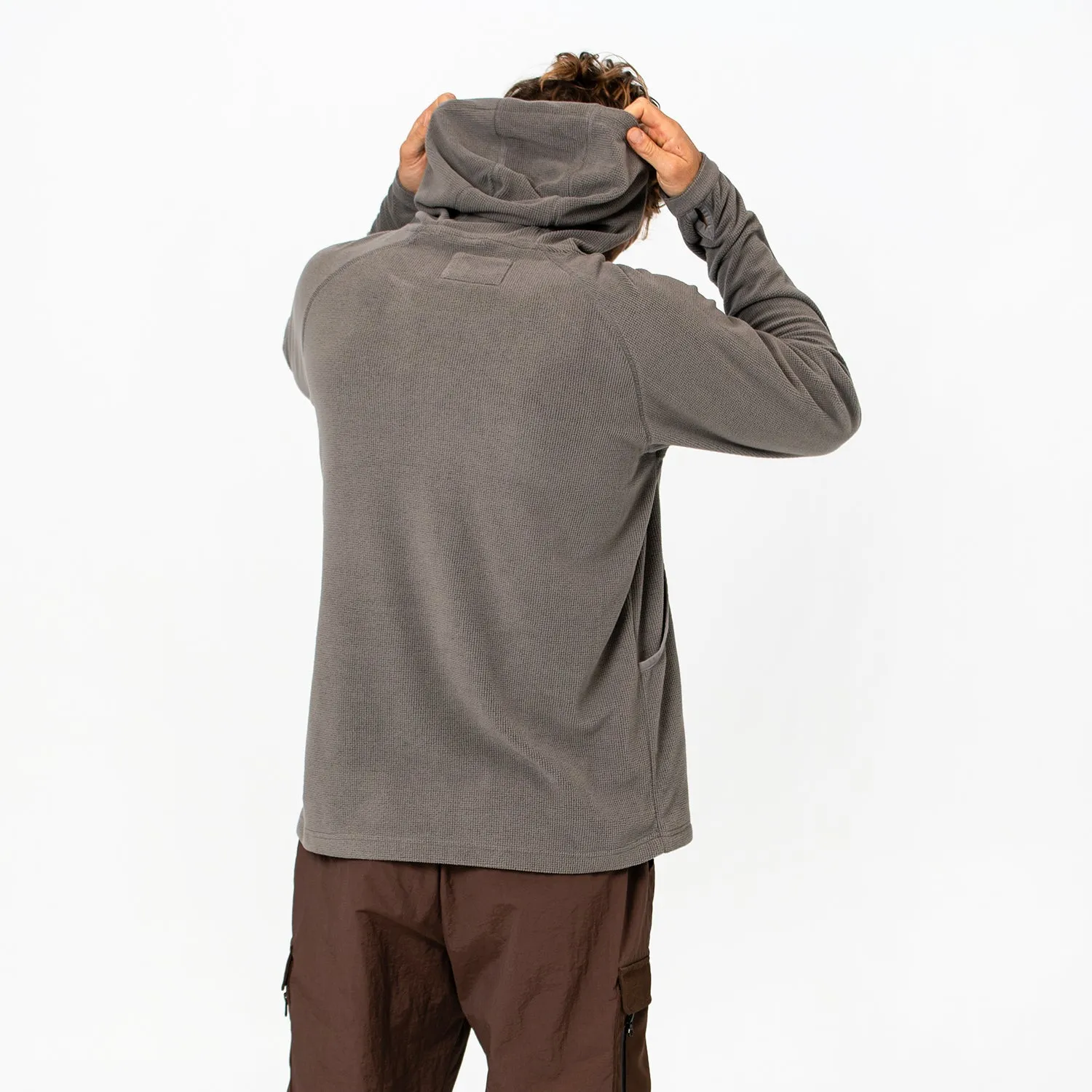 Mens Air-Grid Fleece Grey Marle