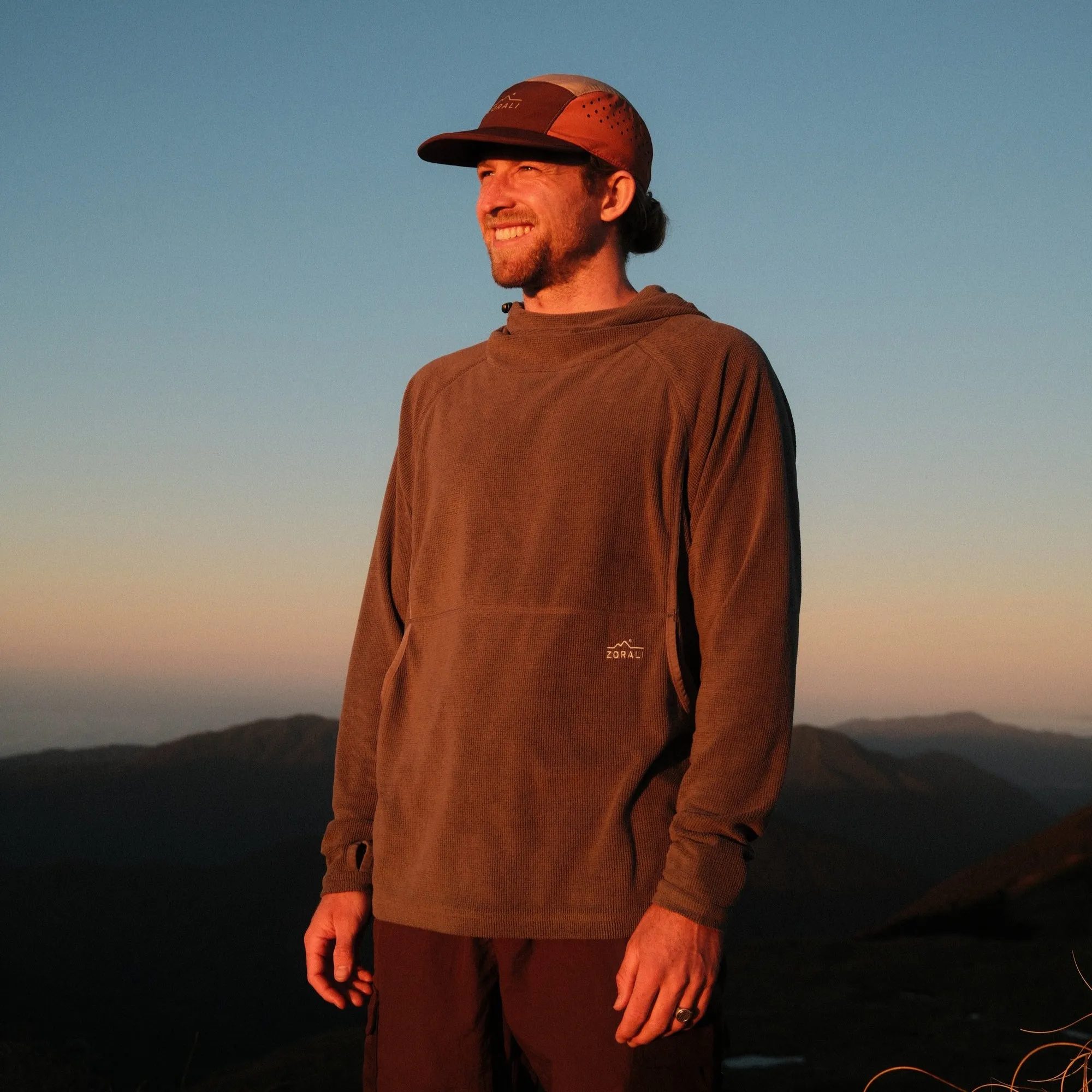 Mens Air-Grid Fleece Grey Marle