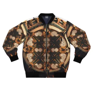 Men's Bomber Jacket - Boba Fett infographic illustration