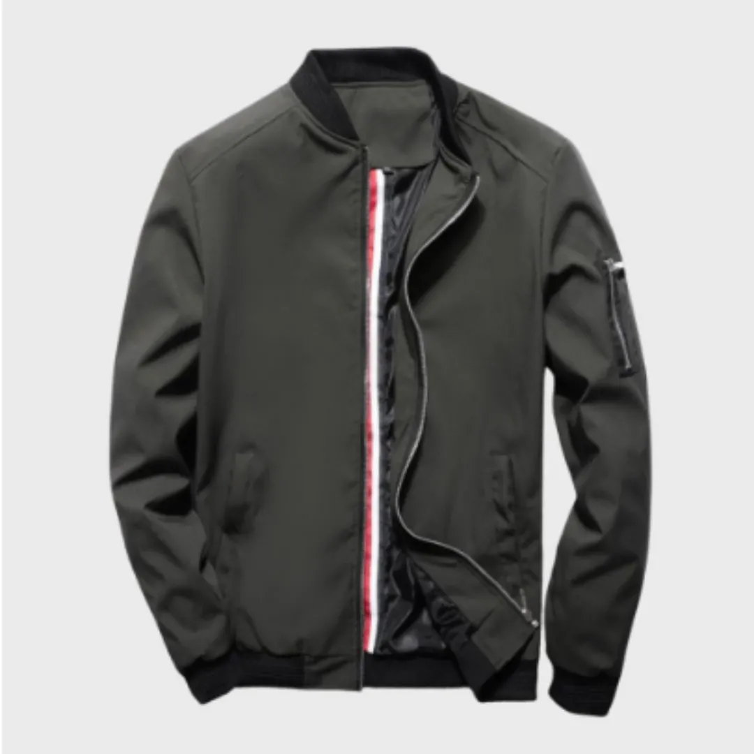 Men's Lightweight Zip Up Bomber Jacket | Zip Up