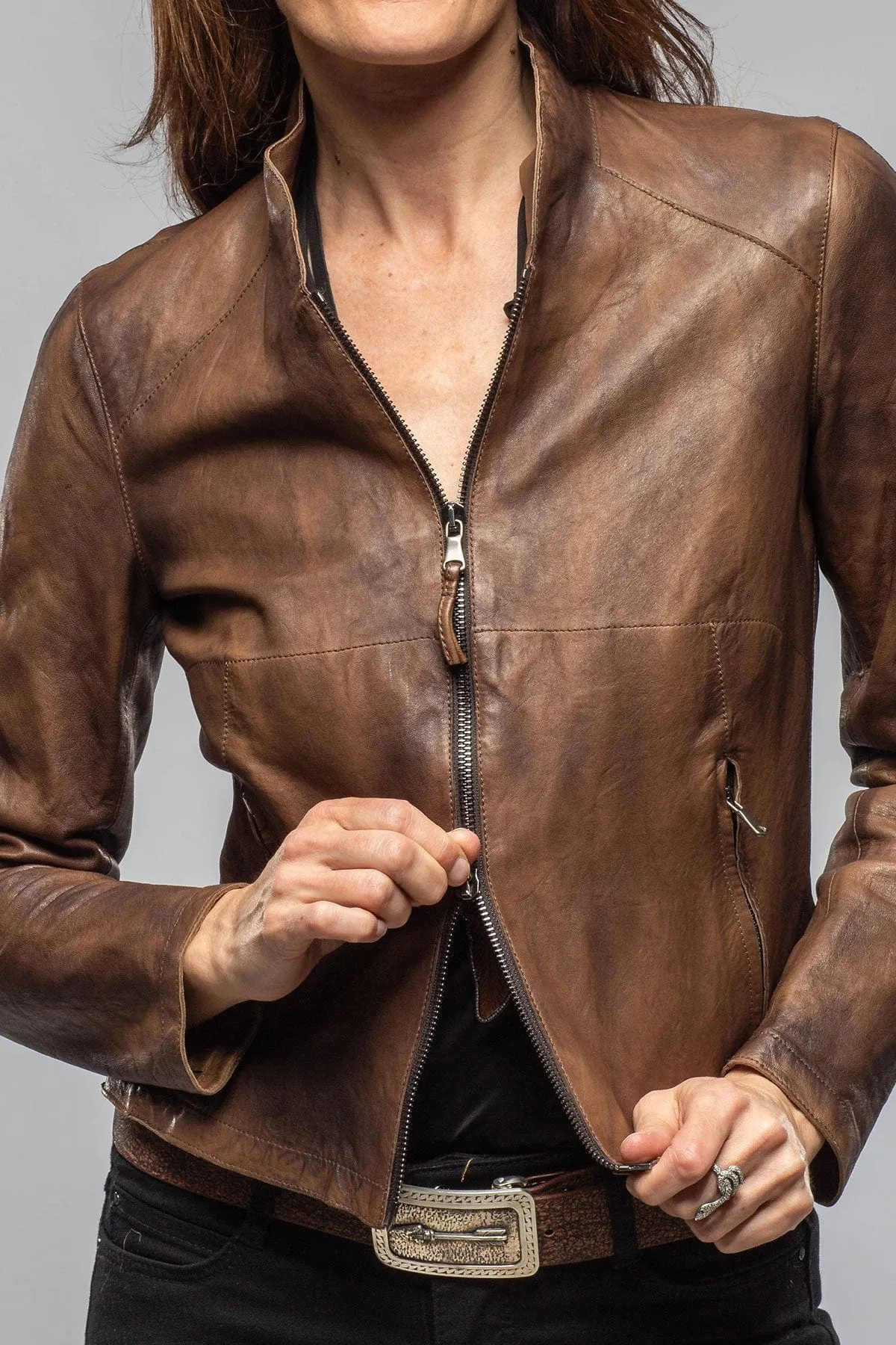 Mesquite Leather Moto In Brown