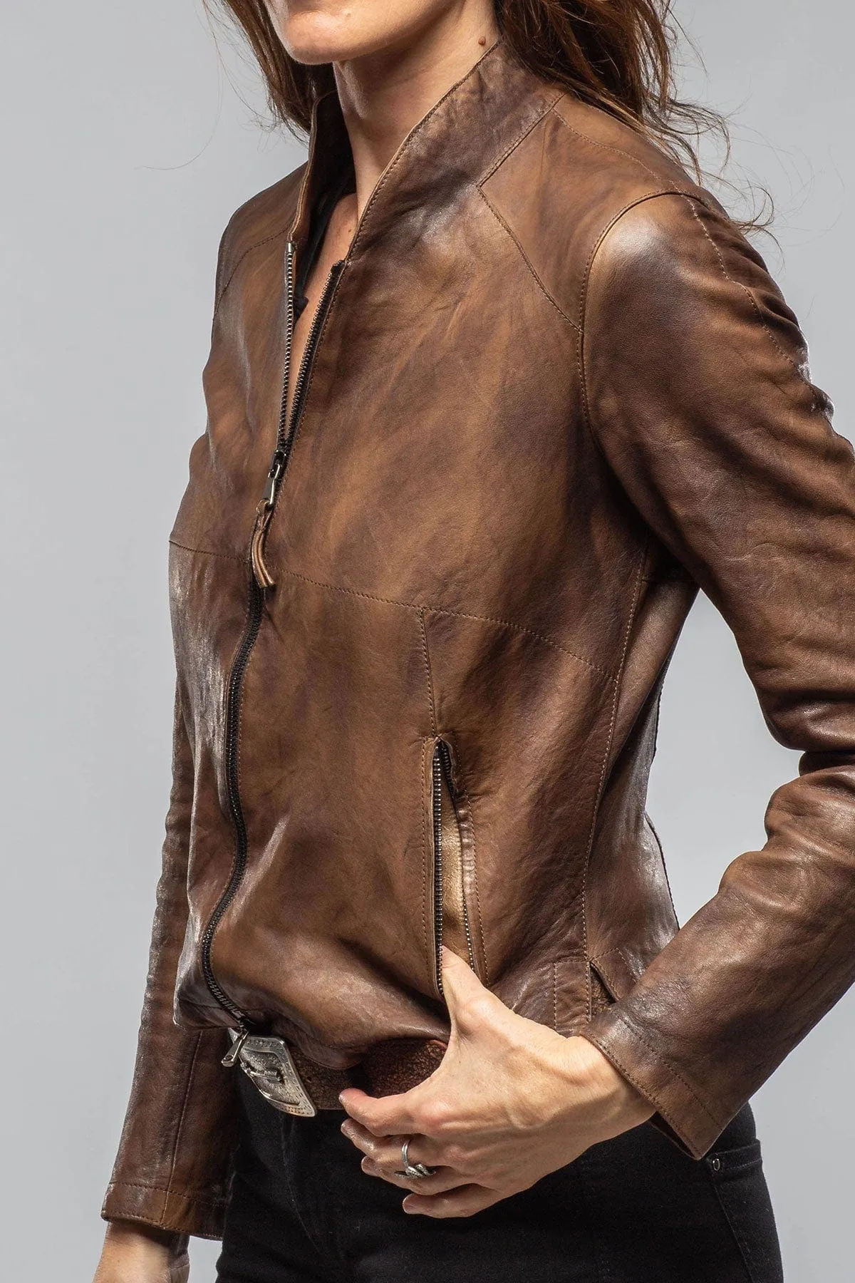 Mesquite Leather Moto In Brown