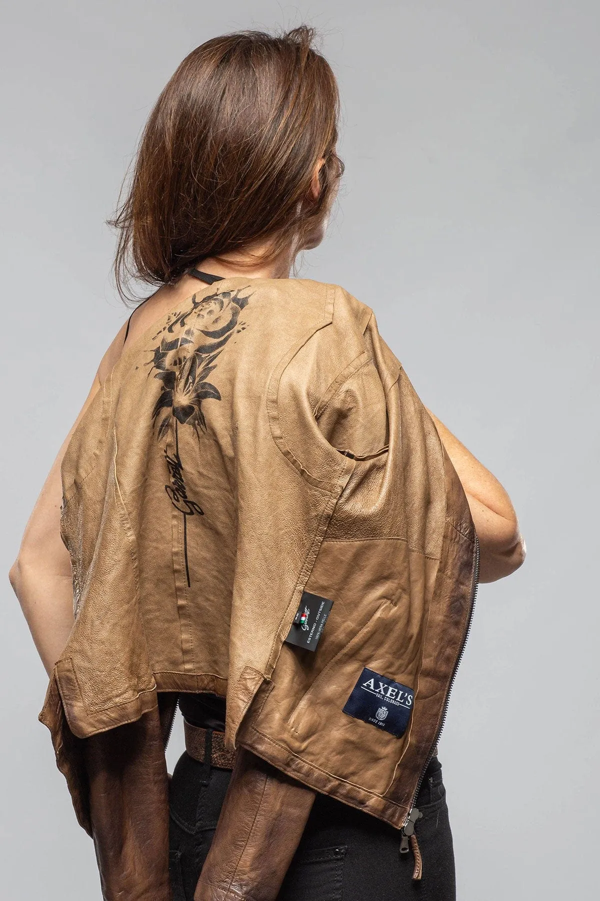 Mesquite Leather Moto In Brown