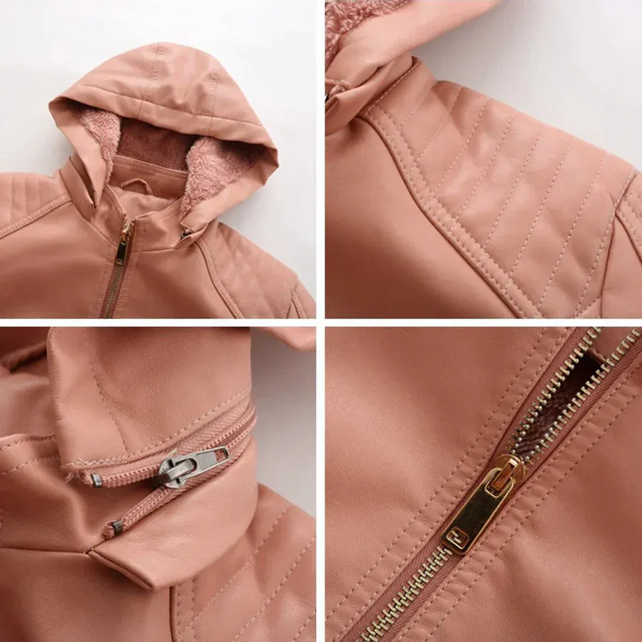 Mirjete - elegant leather jacket for a timeless look