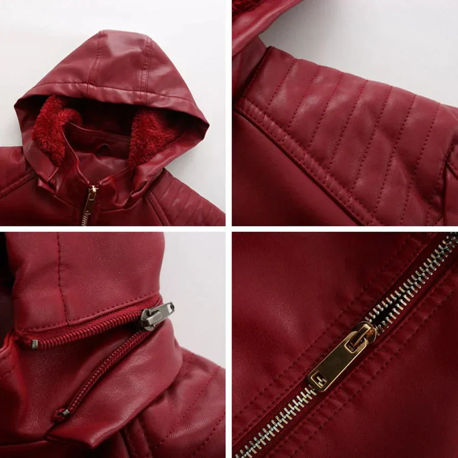 Mirjete - elegant leather jacket for a timeless look