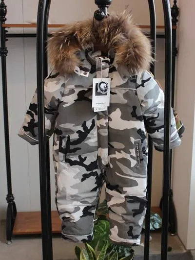 Modern Trend NEW Children's Clothing Jacket Snow Wear Coat Jumpsuit for Girls And Boys Winter Ski Suit For Kids