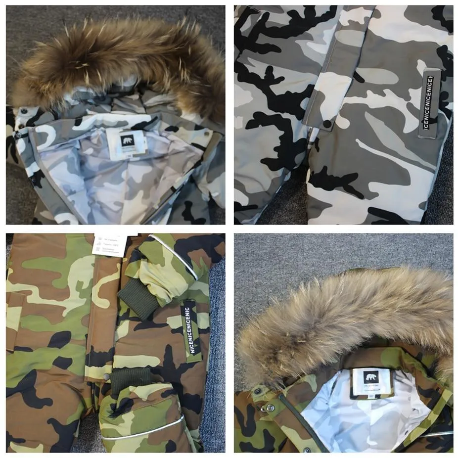 Modern Trend NEW Children's Clothing Jacket Snow Wear Coat Jumpsuit for Girls And Boys Winter Ski Suit For Kids