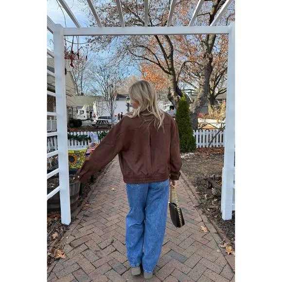 NEW BAILEY ROSE the camden jacket in chocolate brown