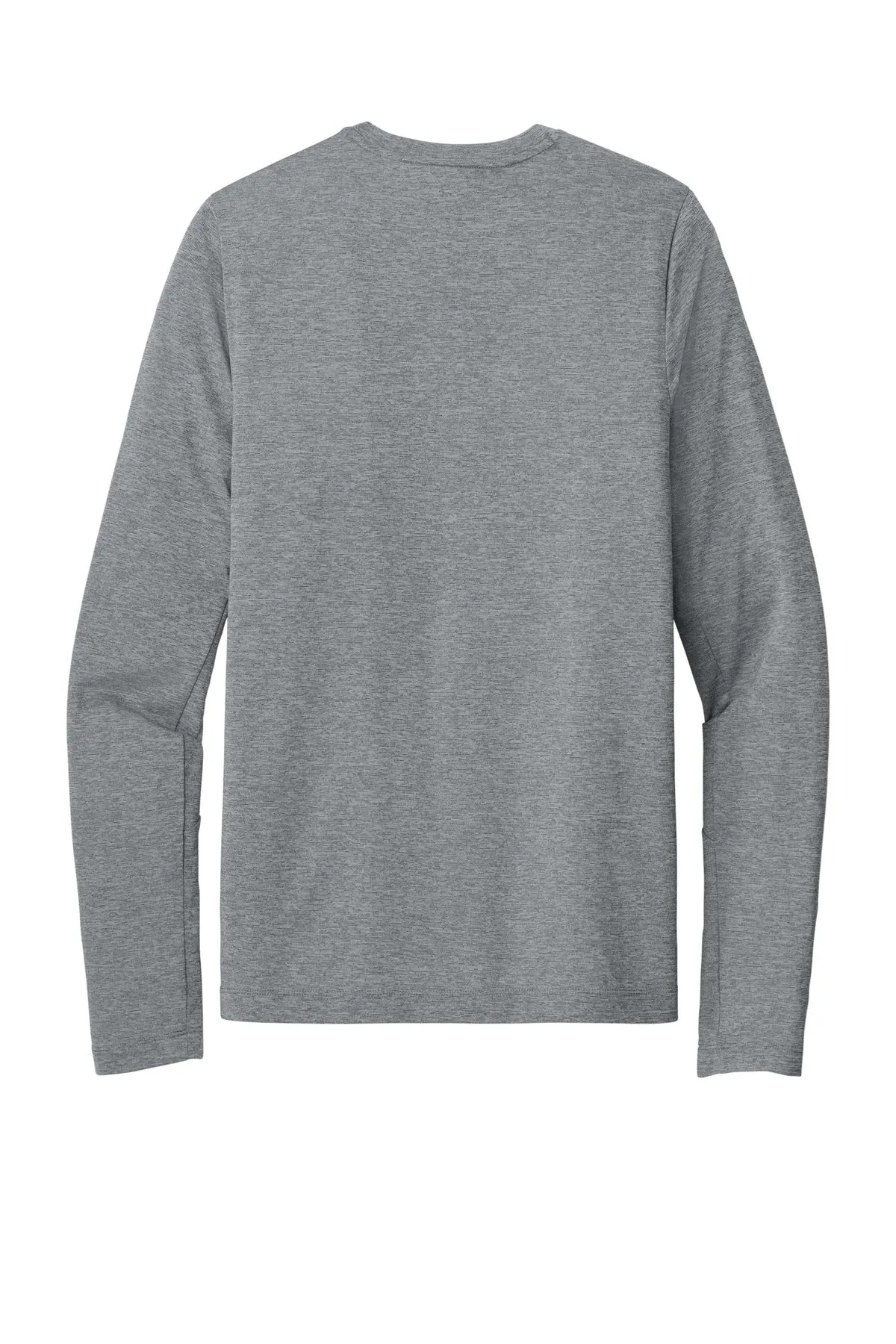 New Era  Series Performance Long Sleeve Crew Tee. NEA201 Rainstorm Grey