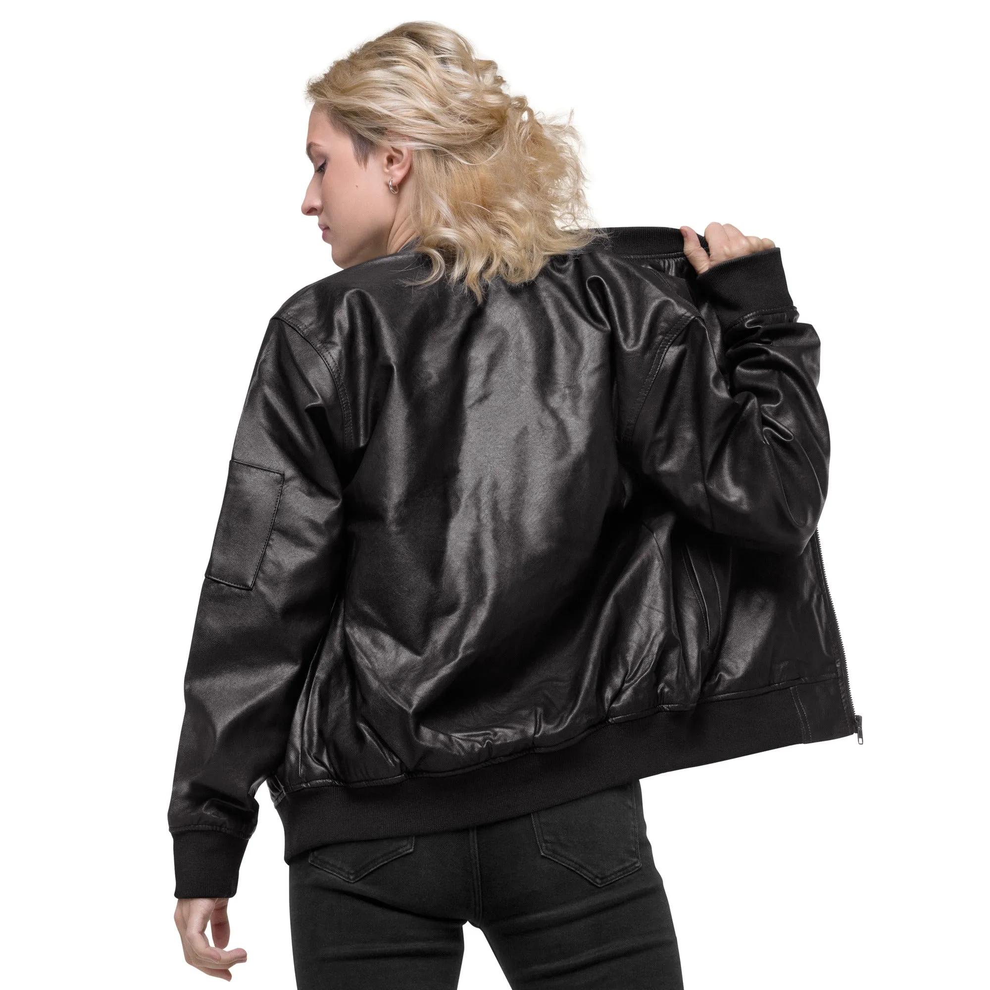 #NoFilter PU Leather Jacket – Bold Statement Outerwear for Unapologetic Style