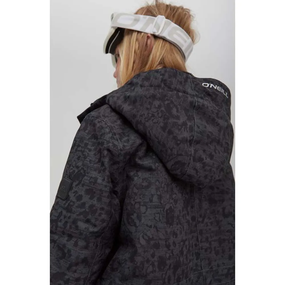 ONeill Zeolite Girls Jacket Grey Print / Black