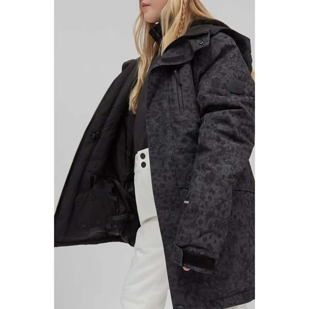 ONeill Zeolite Girls Jacket Grey Print / Black