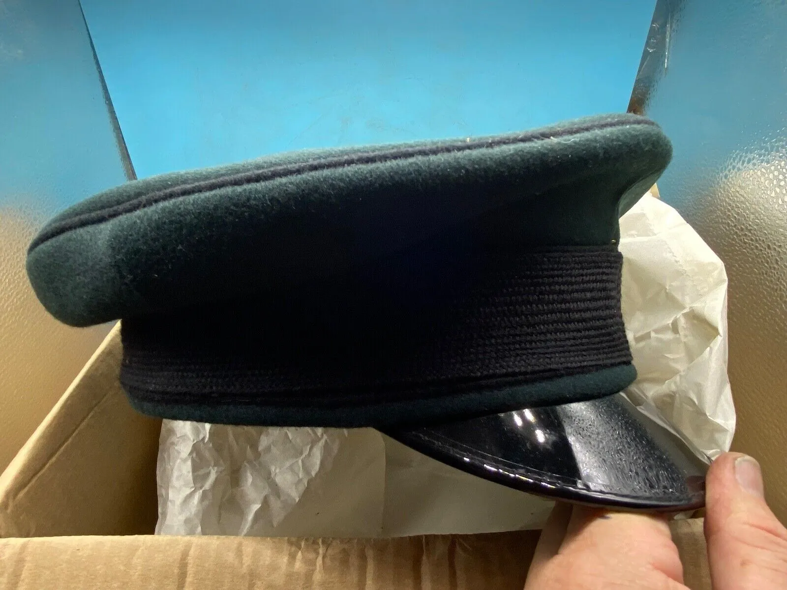 Original British Army Royal Green Jackets Dress Cap - Brand New in Box - Size 60