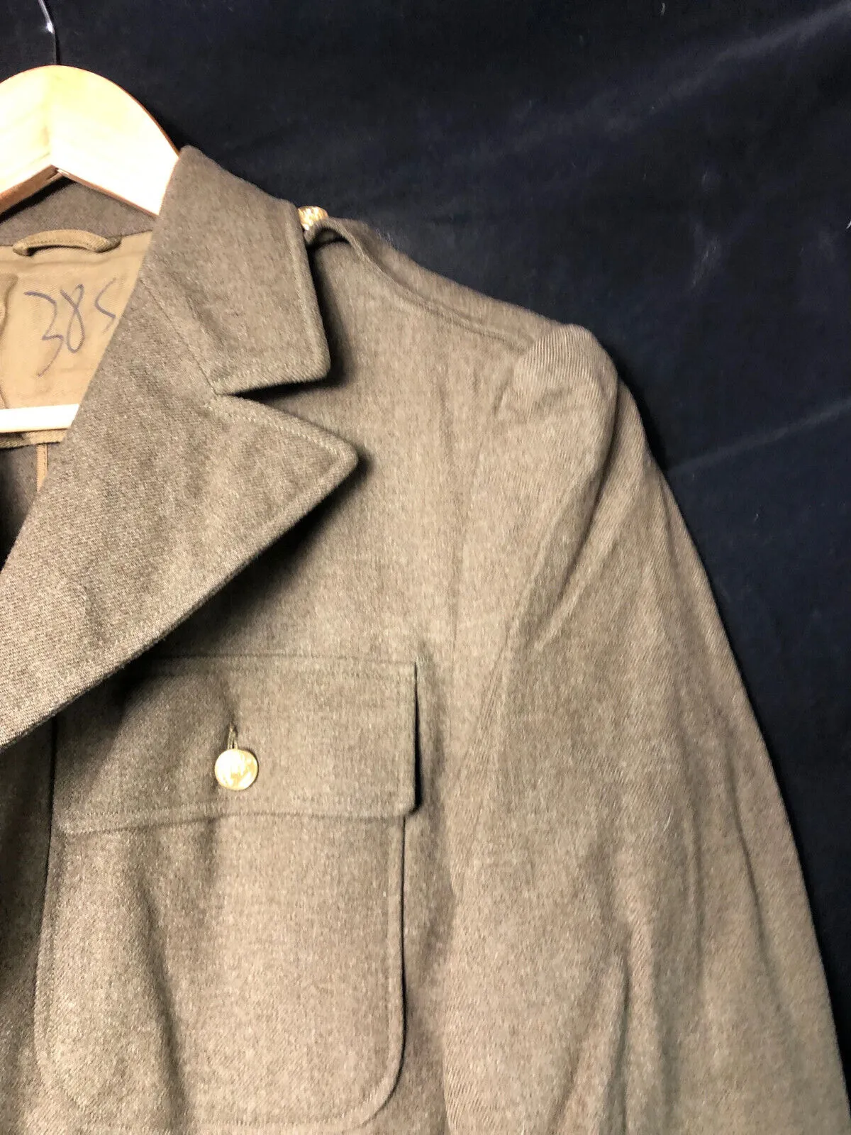 Original WW2 US Army Class A Dress Jacket 1941 - Private Ryan Prop - 38" STUB
