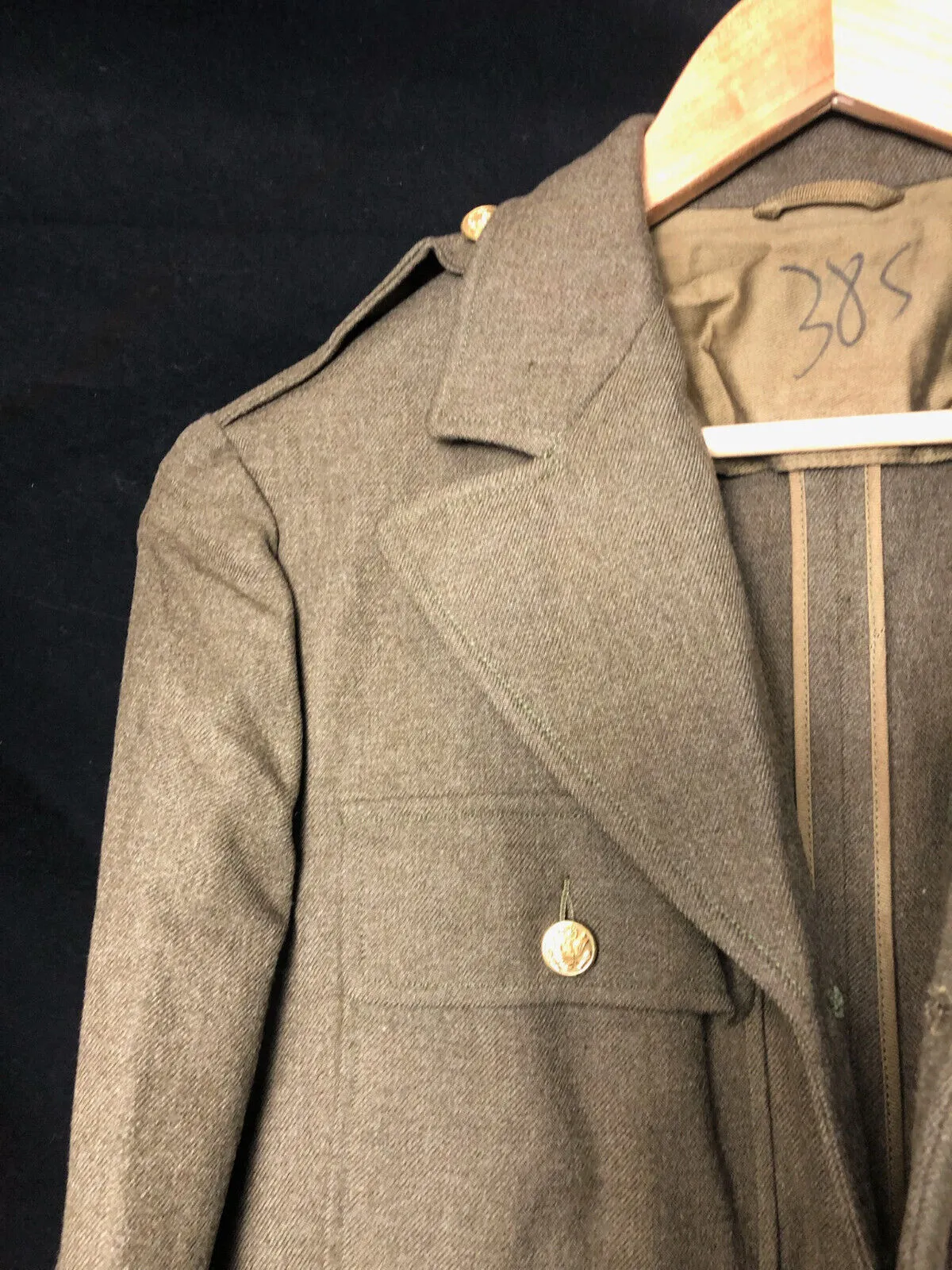 Original WW2 US Army Class A Dress Jacket 1941 - Private Ryan Prop - 38" STUB