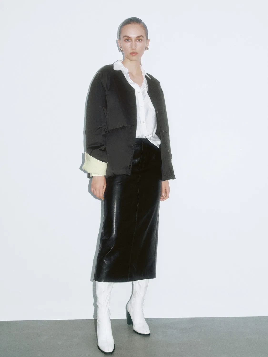 Padded Scarf Down Outerwear