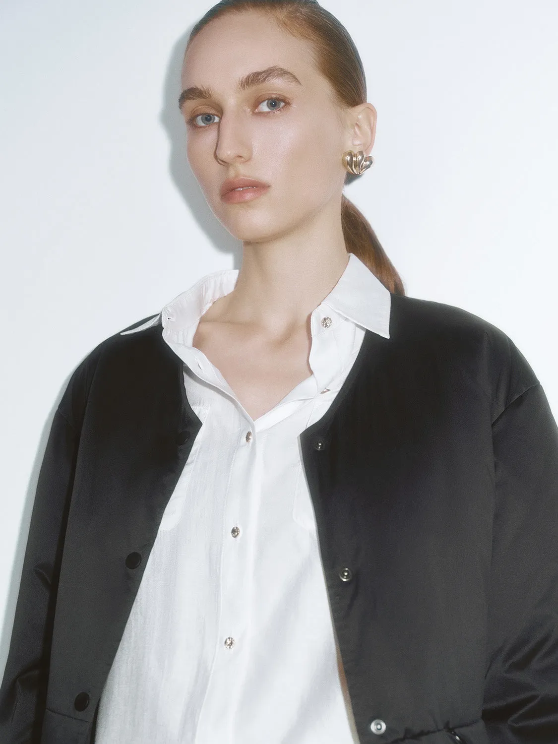 Padded Scarf Down Outerwear