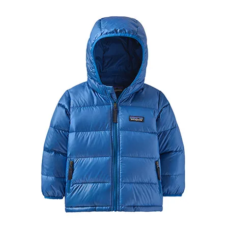 Patagonia Blue Hi-Loft Down Hooded Jacket
