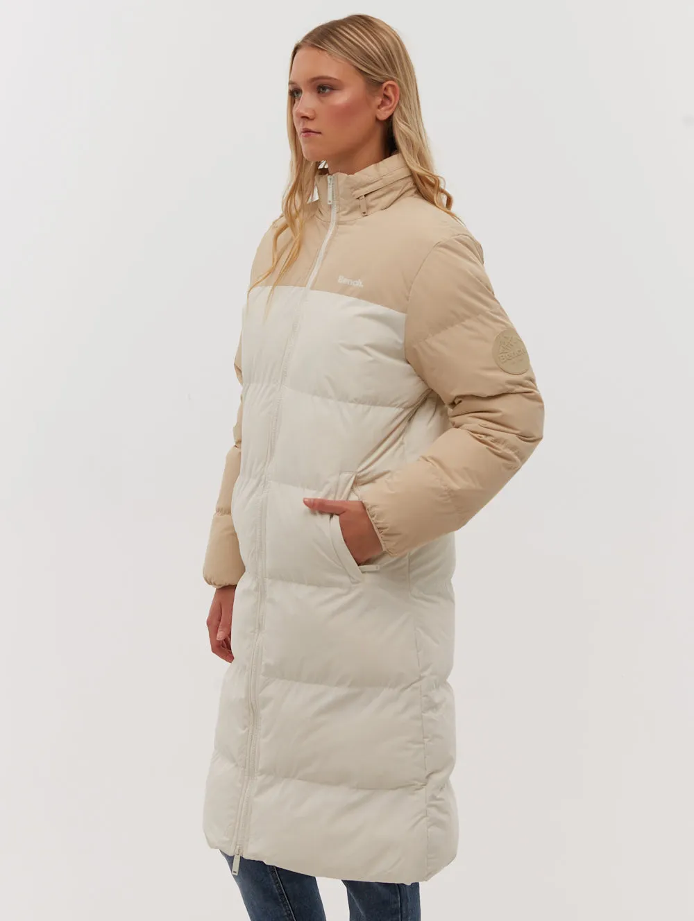 Phyllis Two-Tone Long Parka