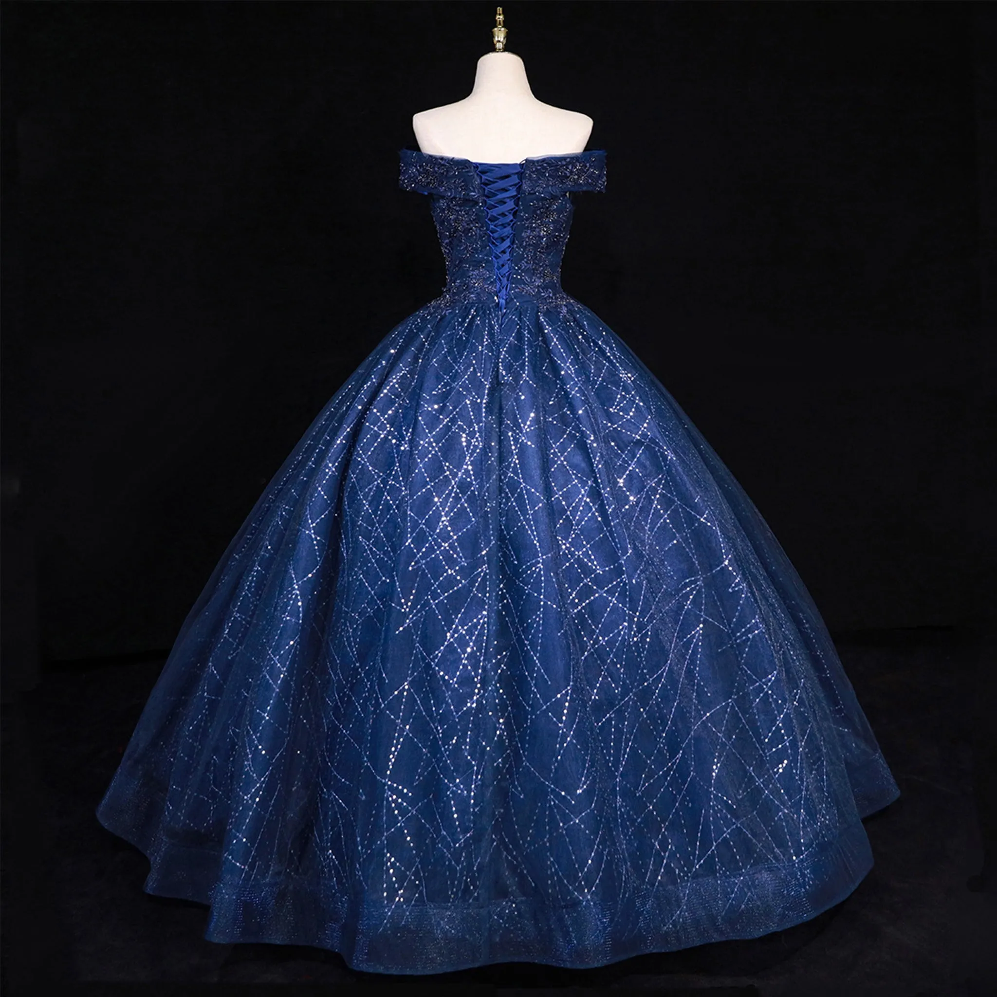 Pink Off Shoulder Quinceanera Dress Ball Gown Formal Dress