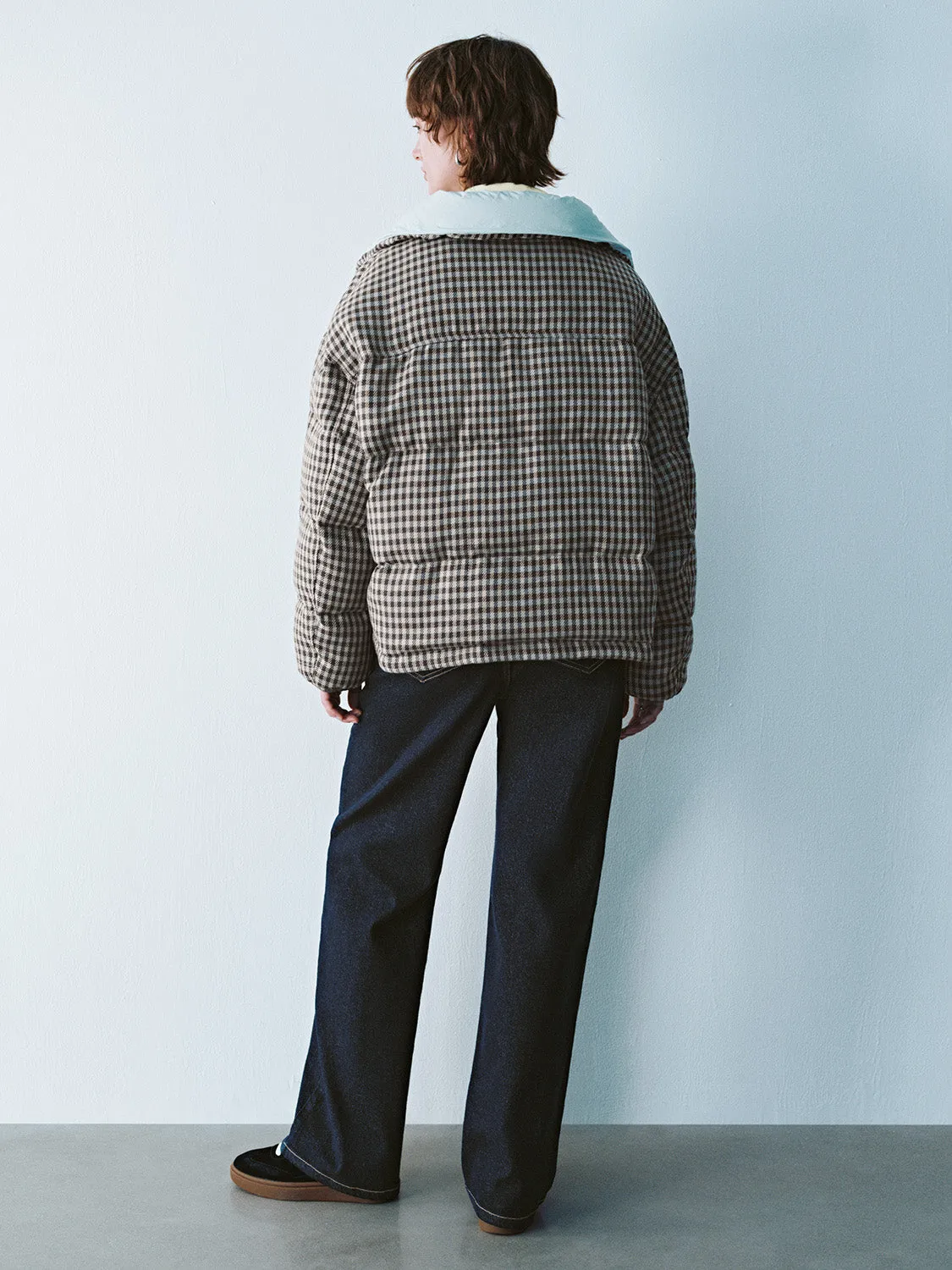 Plaid Padded Down Outerwear