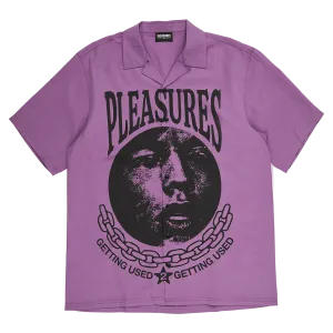 Pleasures Used Button Down Shirt 'Purple'