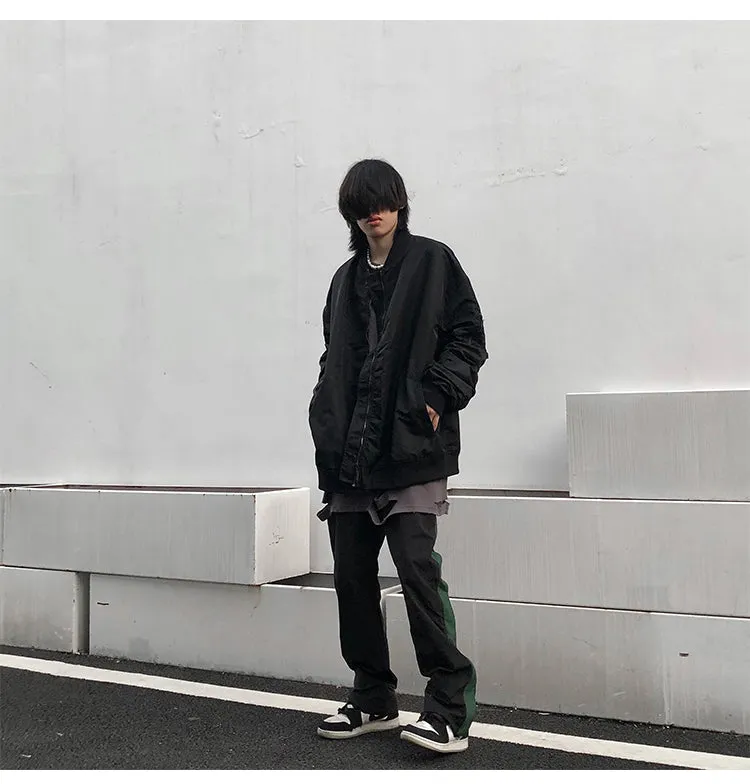 Pleated Bomber Jacket