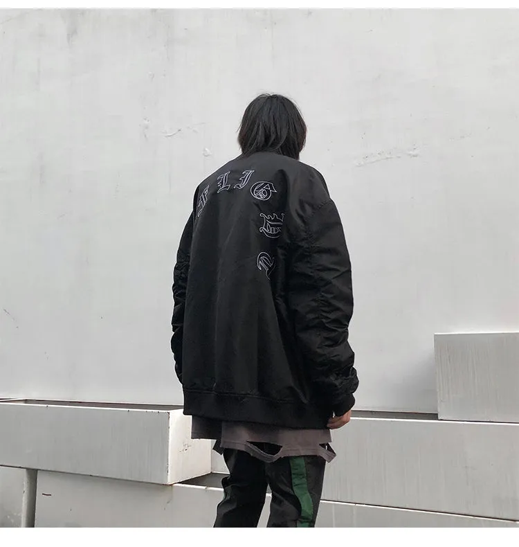 Pleated Bomber Jacket