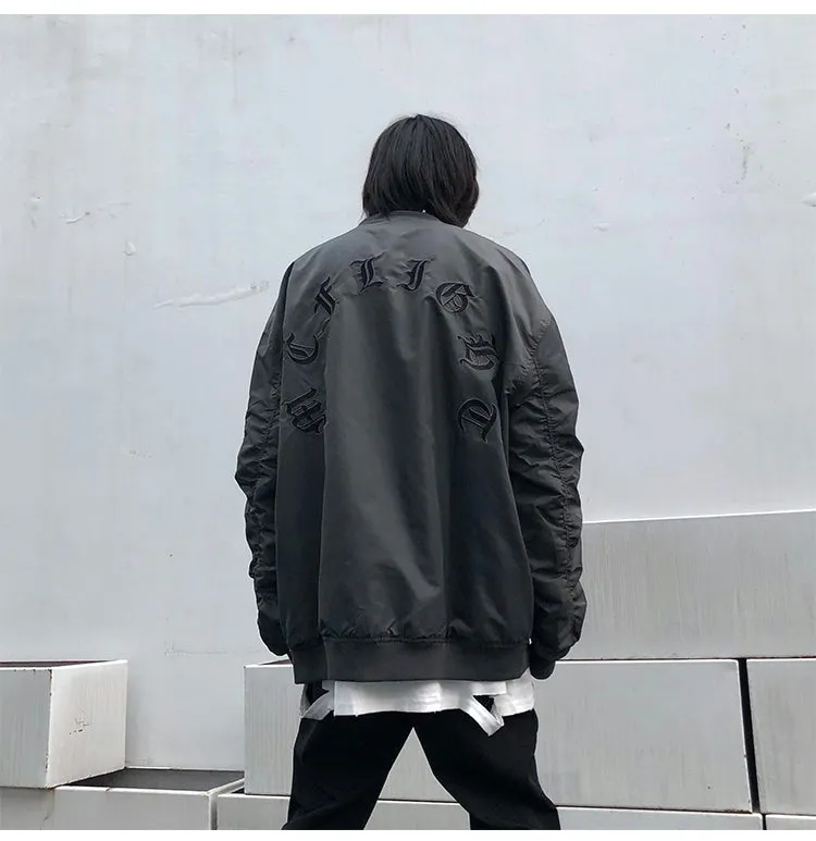 Pleated Bomber Jacket