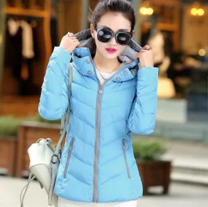 Plus M-4XL Women's Coat Jacket Female Slim Short Cotton Padded Down Coat