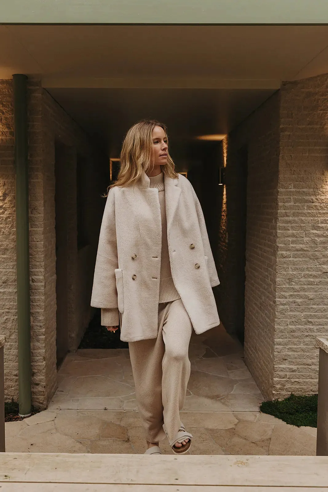 Polar Faux Fur Coat - Snow