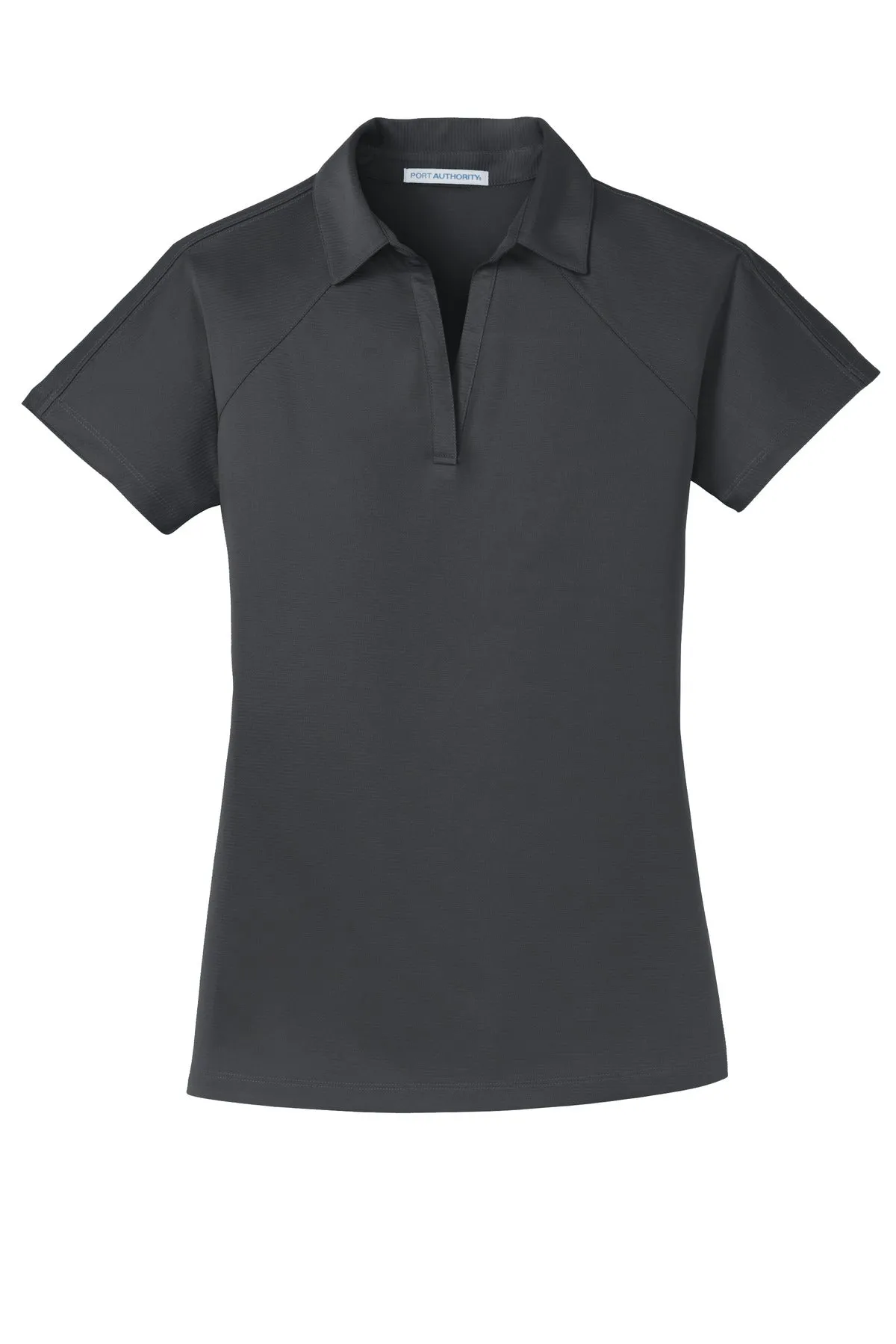 Port Authority Women's Crossover Raglan Polo. L575 Battleship Grey