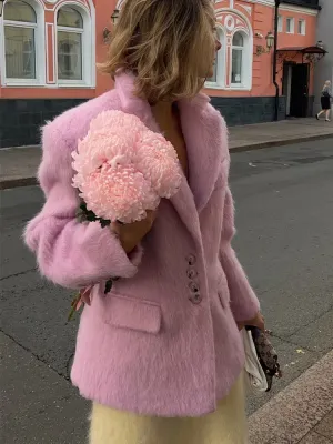 PRISCILLA | PLUSH COSY COAT