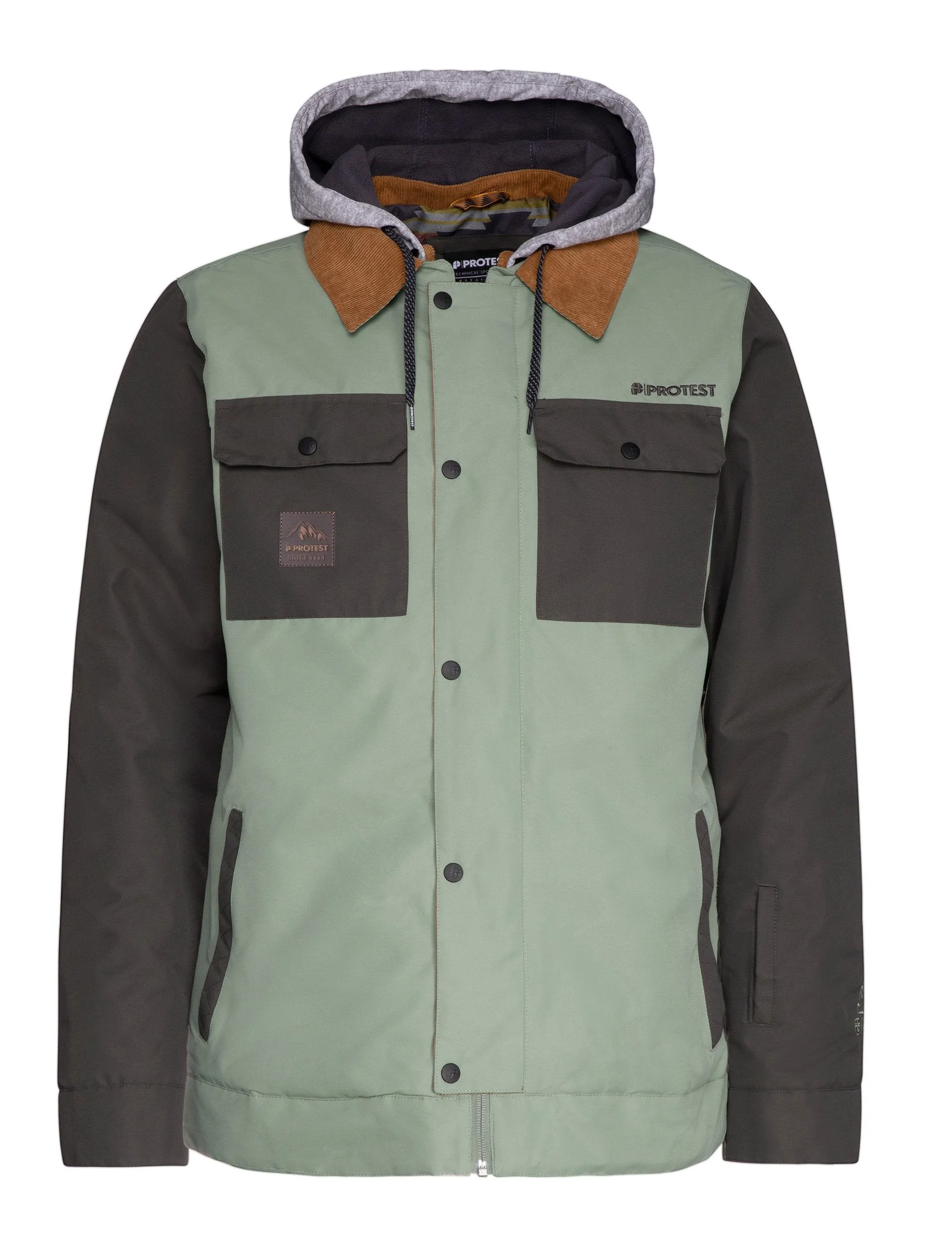 Protest Austin Jacket Mens Green Spray