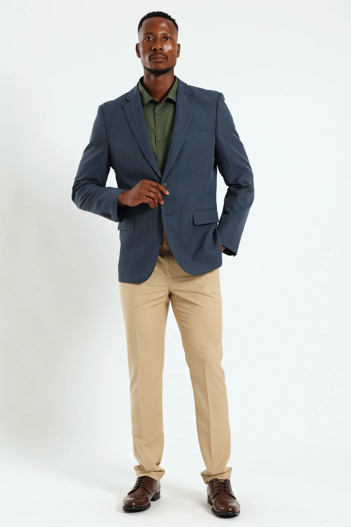 Regular Fit Essential Suit Jacket - Petrol