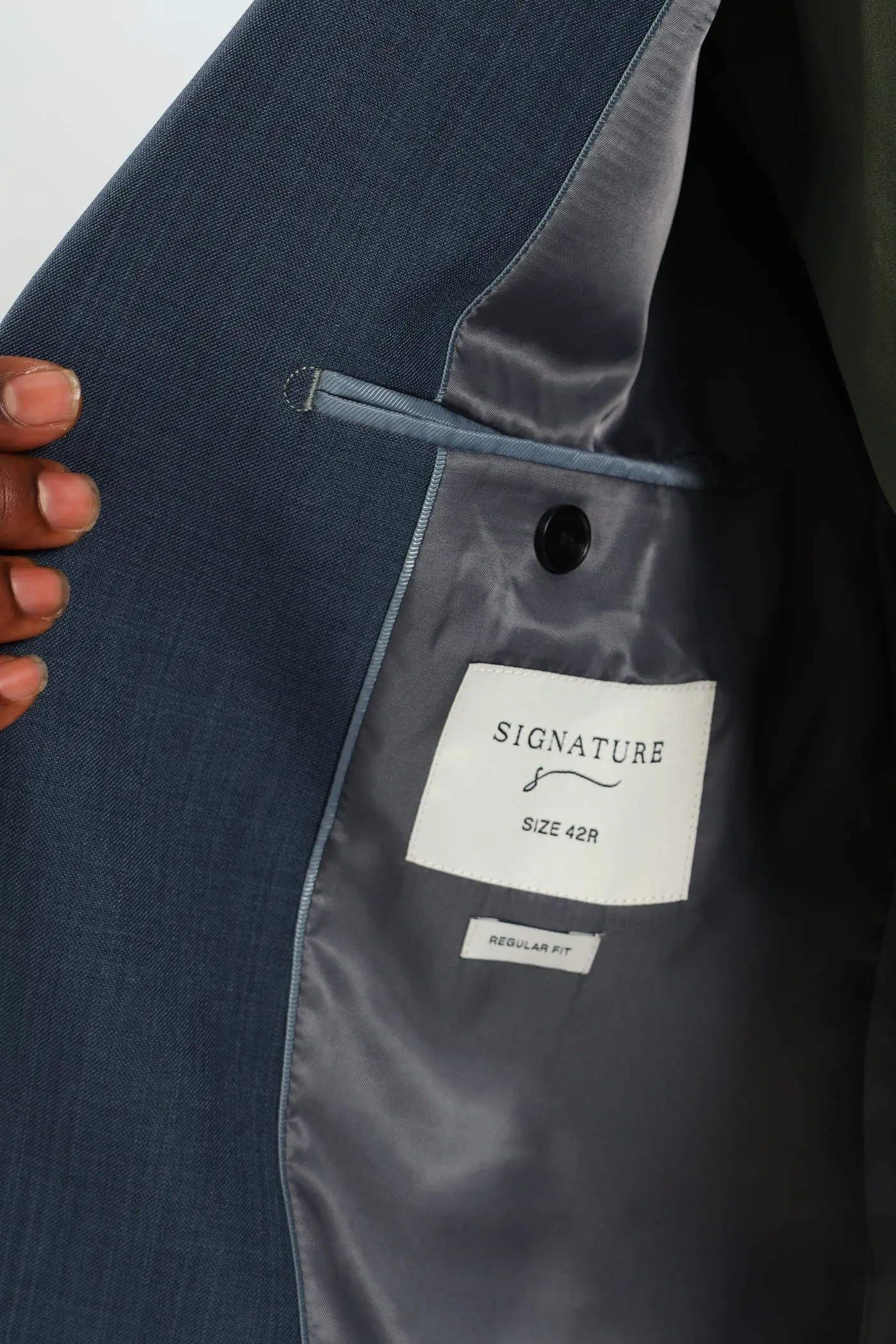 Regular Fit Essential Suit Jacket - Petrol