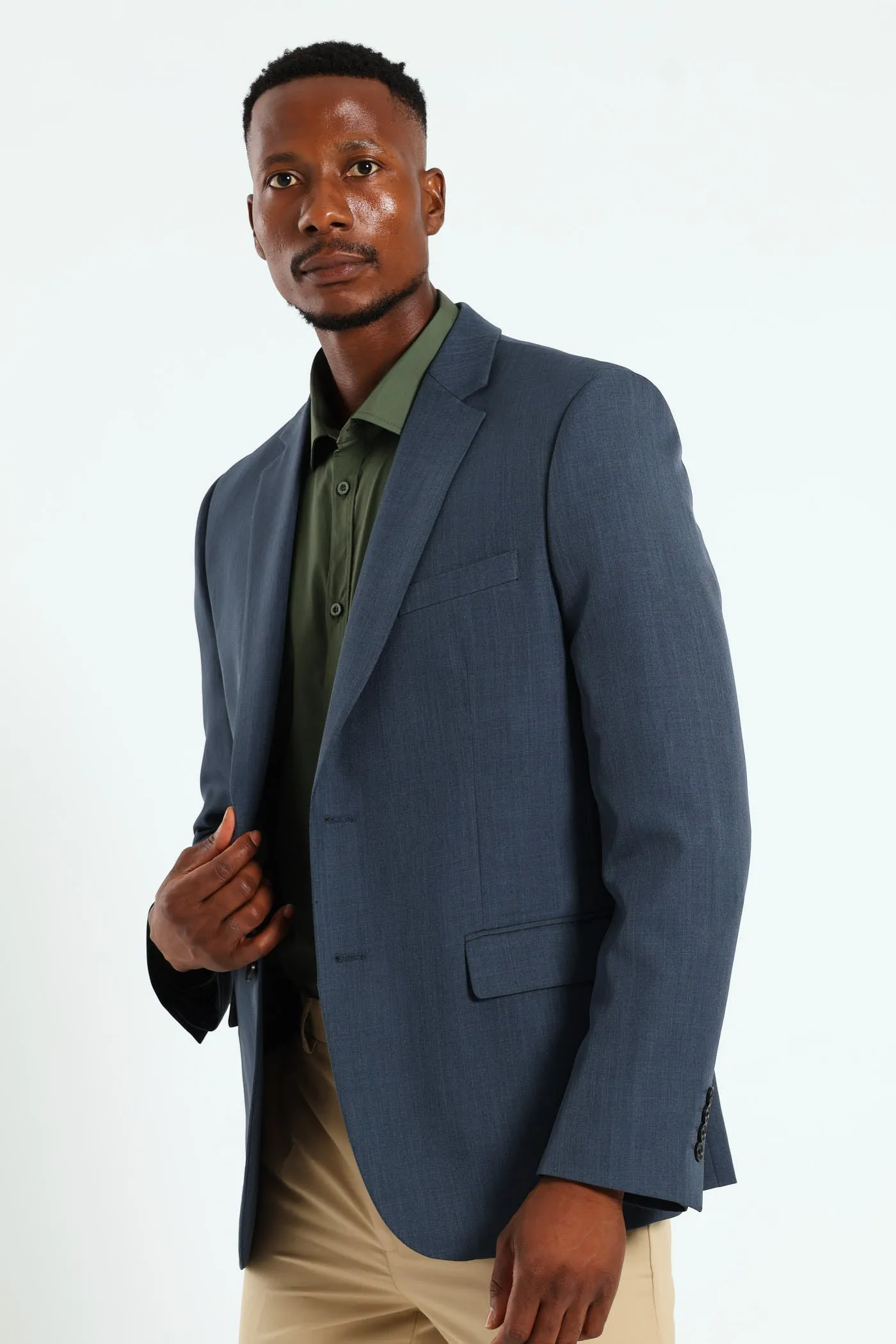 Regular Fit Essential Suit Jacket - Petrol