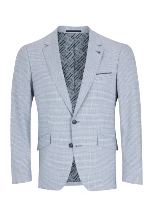 Remus Uomo Mens Tapered Fit Blazer Jacket Blue