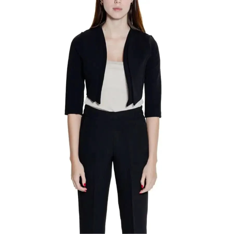 Rinascimento Women's 3/4 Sleeve Black Blazer Spring/Summer Collection