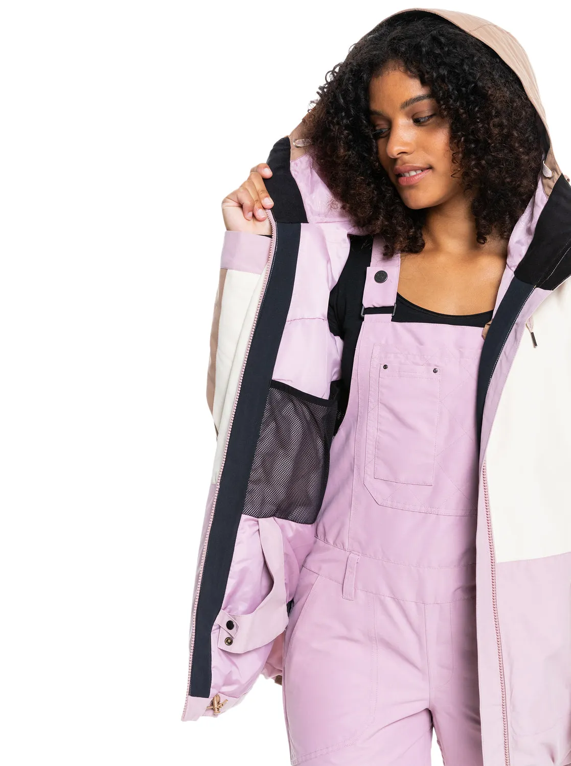 Roxy Ravine Hoodie Jacket Parchment