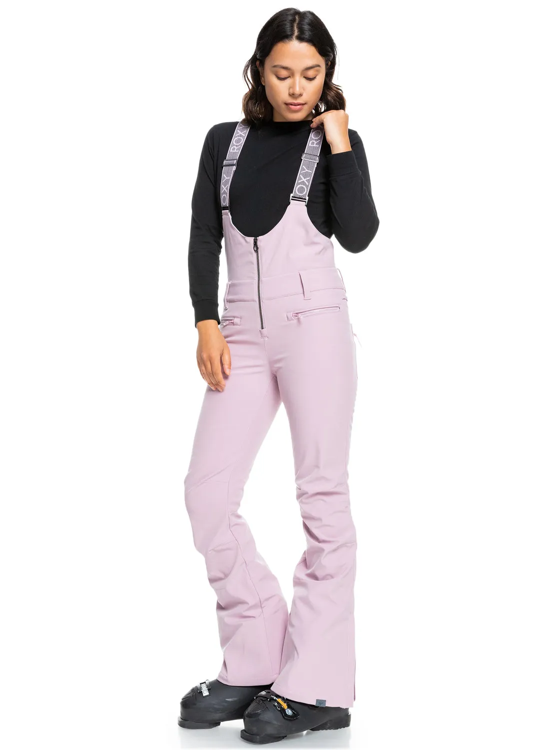 Roxy Summit Womens Bib Pants Dawn Pink