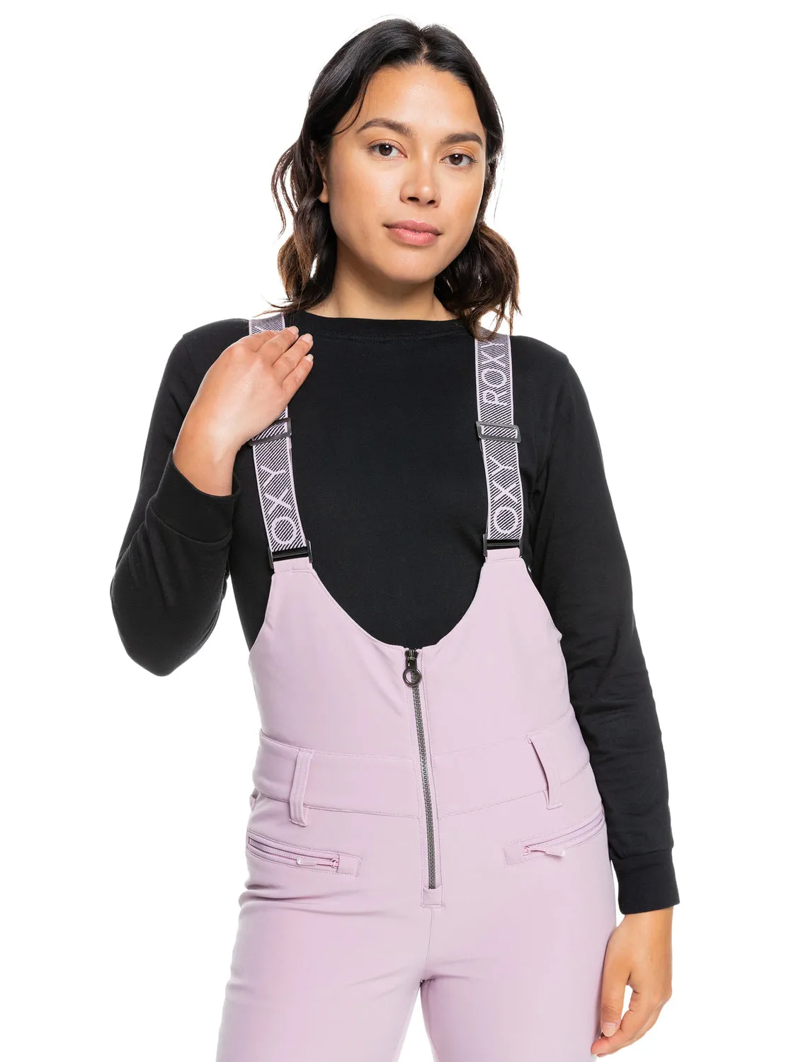 Roxy Summit Womens Bib Pants Dawn Pink