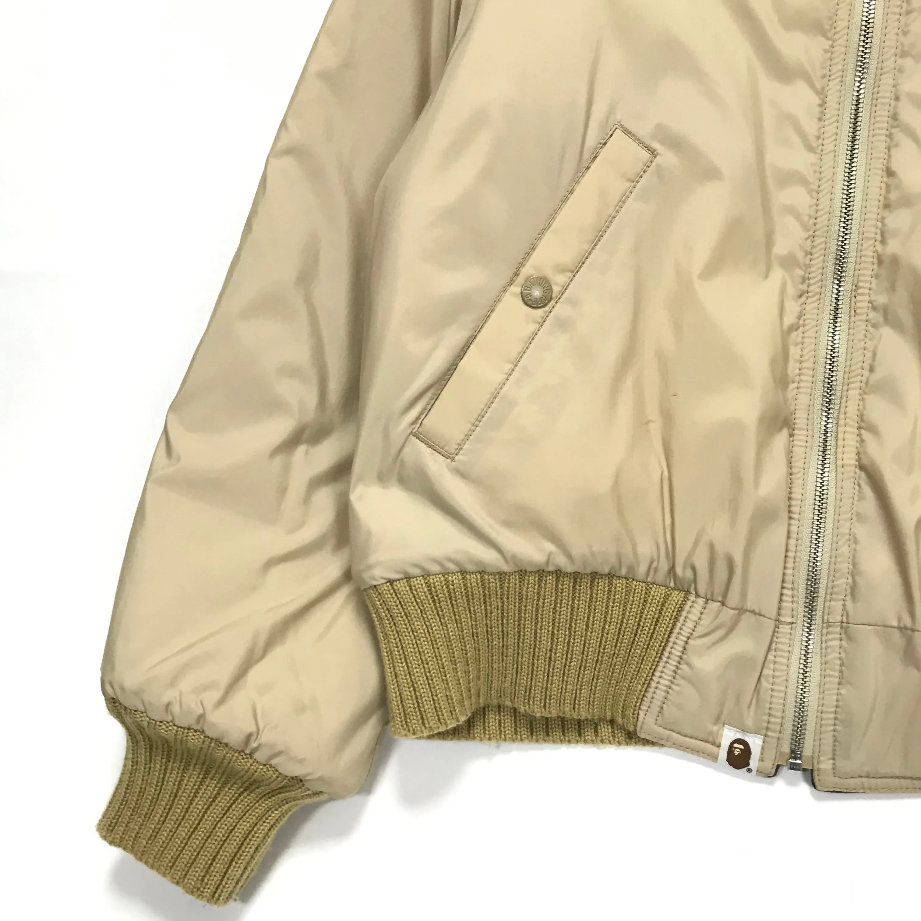 [S] A Bathing Ape Bape Vintage 1st Camo Reversible MA-1 Bomber Jacket